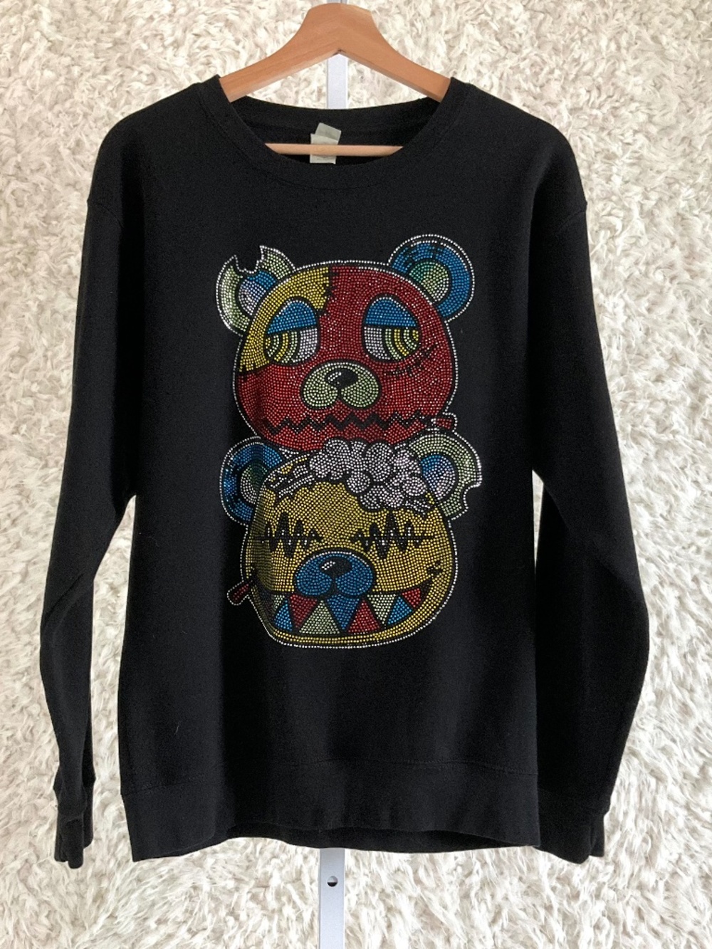 A.M.S. WOMEN'S RHINESTONE SWEATSHIRT~SIZE SMALL!